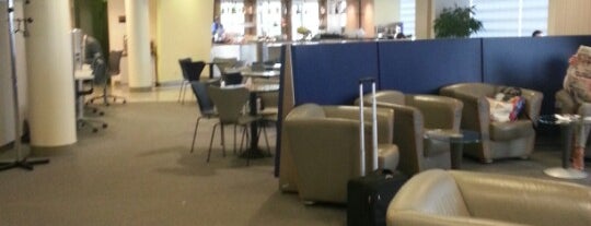 Lufthansa Business Lounge is one of Airport Lounges I Ended Up In.