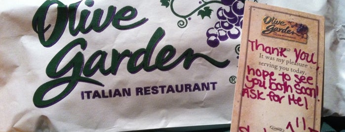 Olive Garden is one of Places I want to Eat.