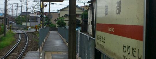 Isobe Station is one of 北陸鉄道浅野川線.