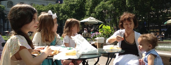 Bryant Park is one of Kids love NYC.