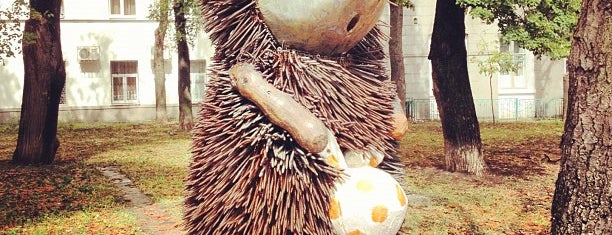 Hedgehog in the Fog Monument is one of Kyiv places, which I like..