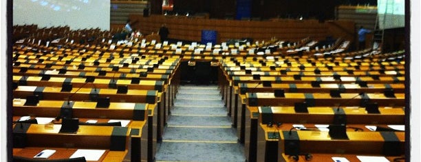 European Parliament Hemicycle is one of EU Open Doors Brussels 2014.