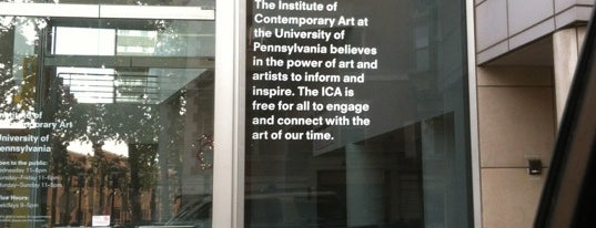 Institute of Contemporary Art is one of Philly.