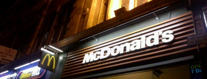 McDonald's is one of James : понравившиеся места.