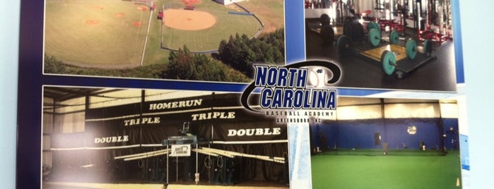 North Carolina Baseball Academy is one of Tempat yang Disukai Serena.