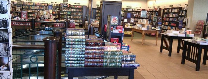 Barnes & Noble is one of visited.