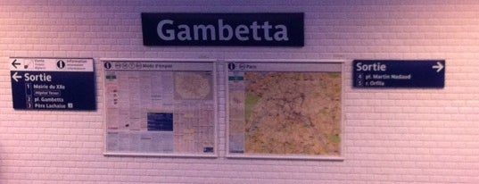 Métro Gambetta [3,3bis] is one of Orte, die Albert gefallen.