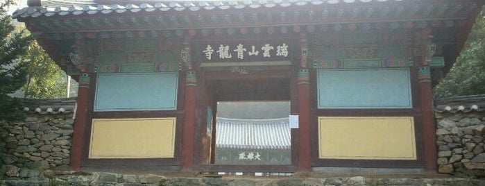 청룡사 (靑龍寺) is one of Buddhist temples in Gyeonggi.