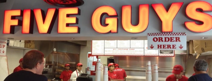 Five Guys is one of Best Airport Eats.