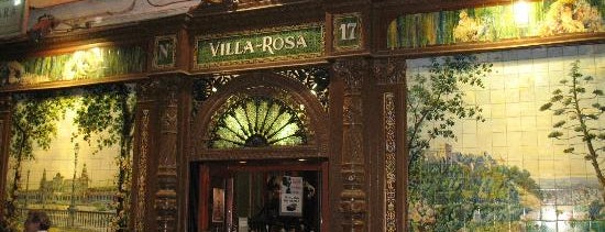 Tablao Villa Rosa is one of De cañas por las 50 tabernas centenarias de Madrid.