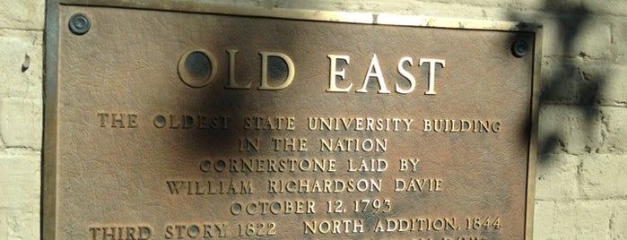 Old East Residence Hall is one of North Carolina National Historic Landmarks.