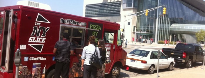 The NY Slice is one of Food trucks! Yay!.