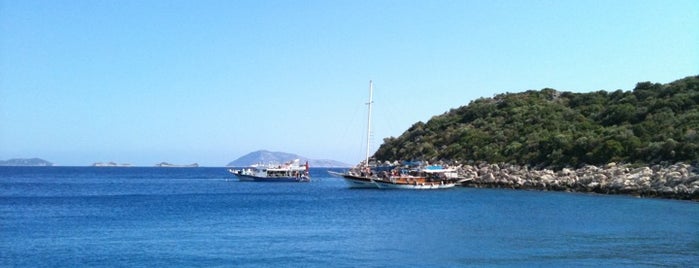 Güvercin Ada is one of Antalya.