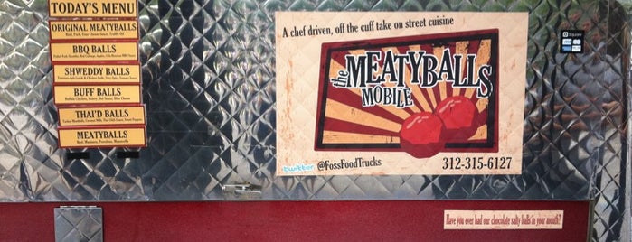 Meatyballs Mobile is one of Grabbing Lunch on the Go in Chicago's Loop.