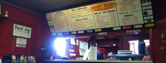 Cranky Franks Barbeque Co is one of BBQ: Texas.