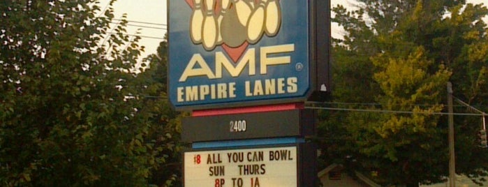 AMF Empire Lanes is one of Airanzinha'nın Beğendiği Mekanlar.