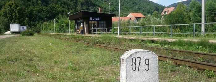 Železniční stanice Borač is one of Železniční stanice ČR: A-C (1/14).