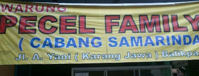 Pecel family is one of Kuliner.