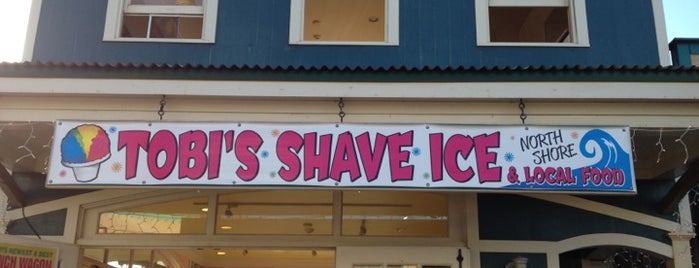 Tobi's Shave Ice is one of สถานที่ที่ Sean ถูกใจ.