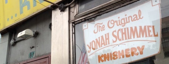 Yonah Schimmel Knish Bakery is one of NYC - drink/eat.