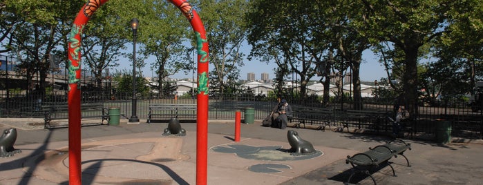 DeWitt Clinton Park is one of NYC Parks' Most Unusual Spray Showers.