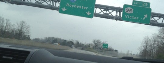 Exit 45 - Rochester / Victor / I-490 is one of Roc.