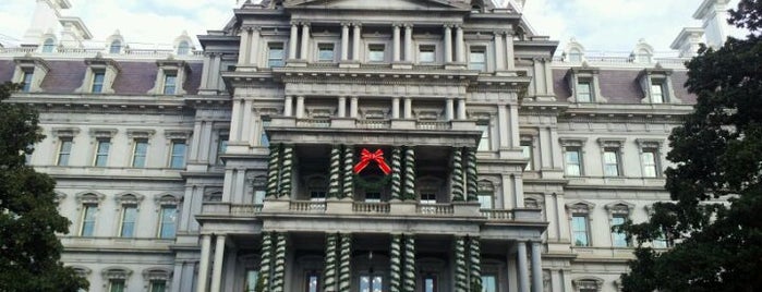 Eisenhower Executive Office Building is one of Bill Clinton Foursquare Challenge.