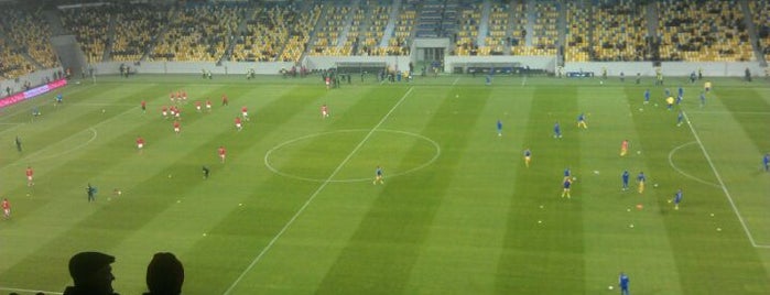 Арена Львів is one of Stadiony EURO 2012 Polska Ukraina.