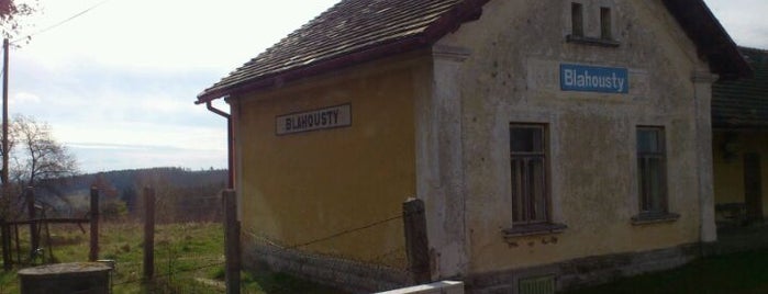 Železniční zastávka Blahousty is one of Železniční stanice ČR: A-C (1/14).
