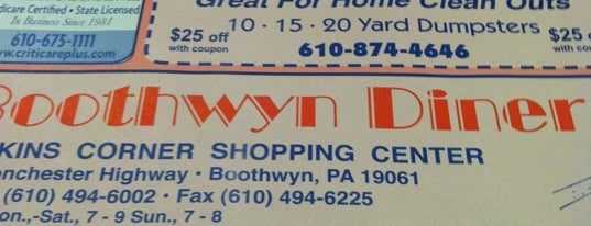 Boothwyn Diner is one of Foodie - Misc 1.