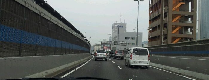 摩耶出入口 is one of 阪神高速3号神戸線.