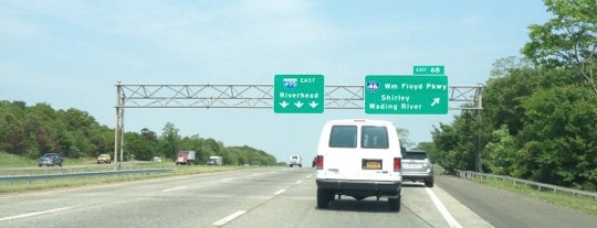 Long Island Expressway at Exit 68 is one of Long Island highways and crossings.
