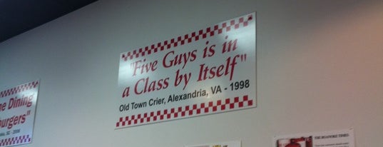 Five Guys Burgers And Fries is one of me.