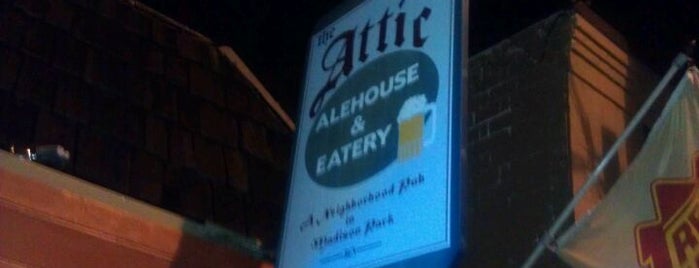 The Attic Alehouse & Eatery is one of 100 great bars - Lonely Planet 2011.
