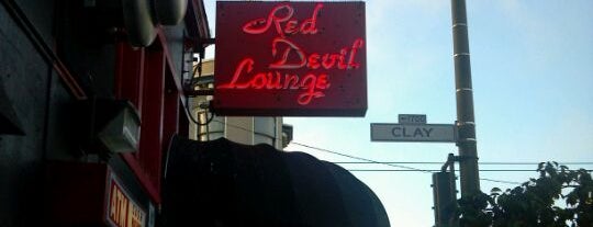 Red Devil Lounge is one of SF Bars.