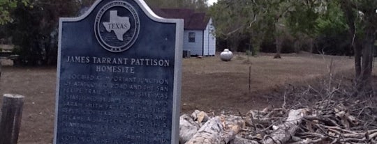 James Tarrant Pattison Homesite is one of Texas Historical Markers.
