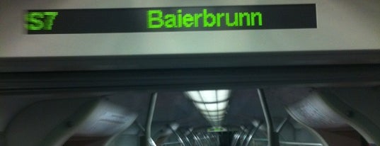S Baierbrunn is one of München S-Bahnlinie 7.