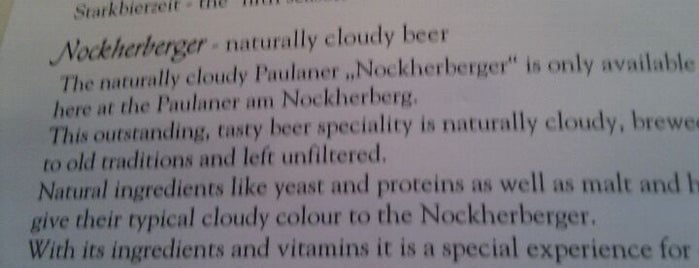 Paulaner am Nockherberg is one of Good Food Places: Around The World.