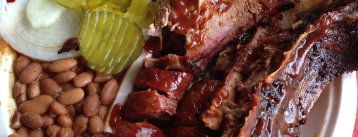 Iron Works BBQ is one of Austin downtown food.