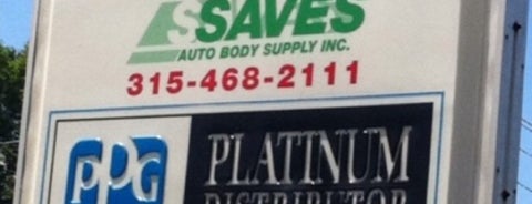 Saves Autobody Supplies is one of Guide to Syracuse's best spots.