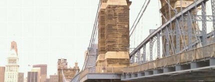 John A Roebling Suspension Bridge is one of Cincinnati.