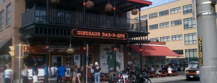 Dinosaur Bar-B-Que is one of 'Cuse!.