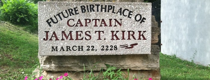 Future Birthplace of James T Kirk Monument is one of Iowa.