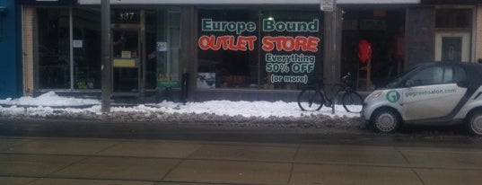 Europe Bound Outlet Store is one of Canada.