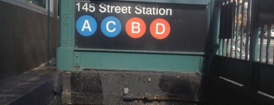 MTA Subway - 145th St (A/B/C/D) is one of places.
