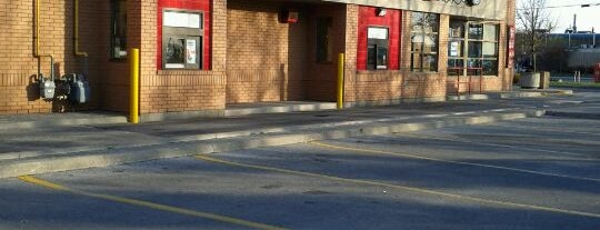 Tim Hortons / Wendy's is one of Leslieville.