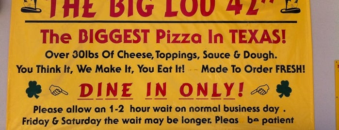 Big Lou's Pizza is one of San Antonio - Get Full. Have Fun. #visitUS #4sq.