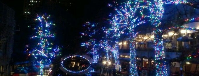 The San Antonio River Walk is one of Historic San Antonio.