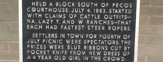Texas Historical Marker Number 5909 - World's First Rodeo is one of Christopher : понравившиеся места.