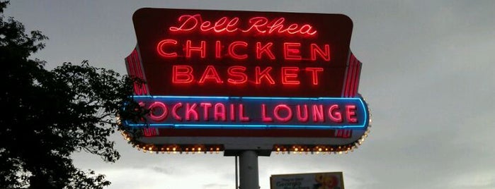 Dell Rhea's Chicken Basket is one of "Diners, Drive-Ins & Dives" (Part 1, AL - KS).